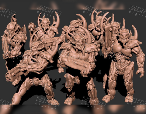 Cabal of the Twisted Mirror Screamer Squad 3D Print - STL file