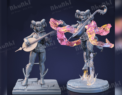 Shainda The Bard - Idle and Action Pose