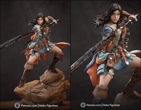 Neko Figurines - Monster Hunter - Female Hunter