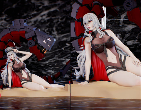 Inaki Sculpts - Graf Zeppelin Beachside - Azur Lane