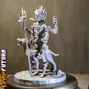 Bhairava,Guardian of Eight Directions of the Universe, With His Dog Shvan