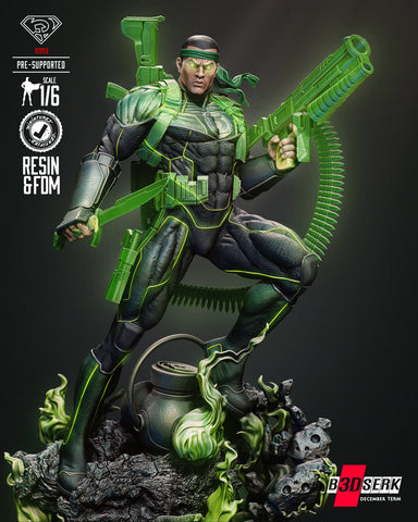 B3DSERK Jhon Stewart Green Lantern Diorama