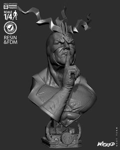 Wicked Black Bolt Portrait Bust