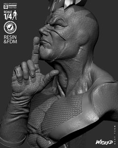 Wicked Black Bolt Portrait Bust