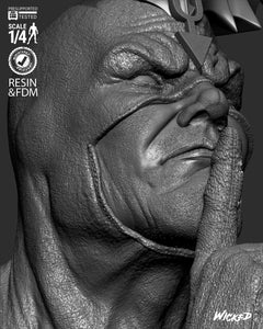 Wicked Black Bolt Portrait Bust
