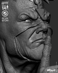 Wicked Black Bolt Portrait Bust
