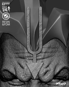 Wicked Black Bolt Portrait Bust
