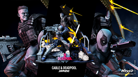 WICKED - Diorama BASE Deadpool & Cable