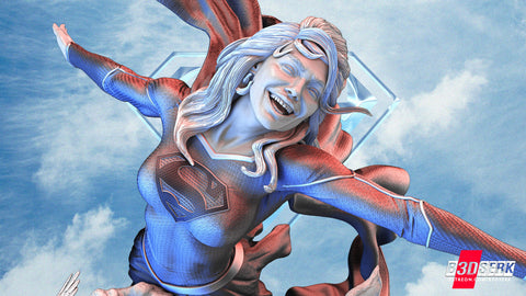 Supergirl e Krypto - B3DSERK 3D Print - STL file - 3D Print STL File for Resin Printer