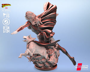 Supergirl e Krypto - B3DSERK 3D Print - STL file - 3D Print STL File for Resin Printer