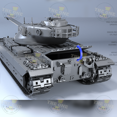 Conqueror Tank 3D Prints STL File