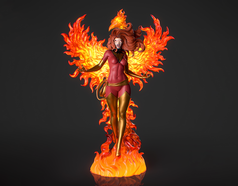 Jean Grey Phoenix 3D Print - STL file