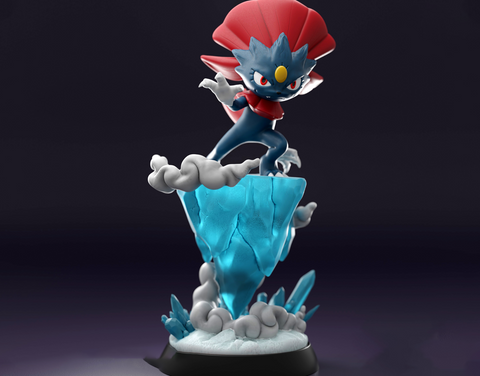 Weavile Statue 3D Print - STL file