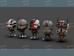 PlaKit StarWars Bad Batch 3D Prints STL File