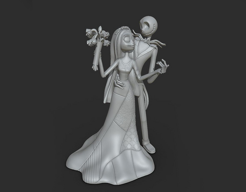 Jack And Sally 3D Print - STL file