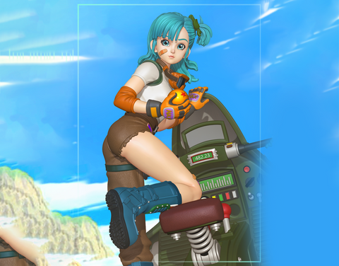 Bulma from Drago Ball 3D Print - STL file