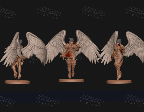 Winged Space Nun Anime Figurine May 2021 3D Print - STL file