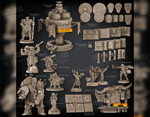 Adventurer's Guild 3D Prints STL File