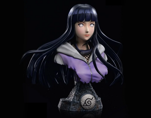 Naruto Hinata Bust 3D Print - STL file