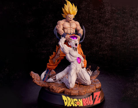 Goku vs Frieza 3D Print - STL file