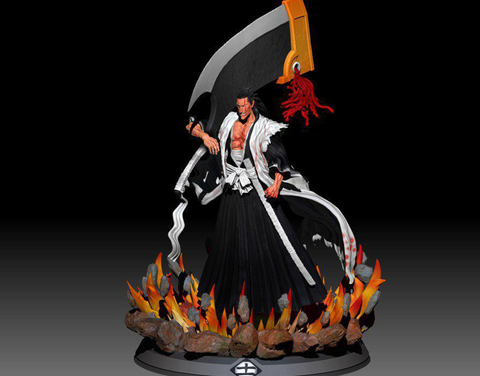 Kenpachi Zaraki Two Weapon 3D Print - STL file