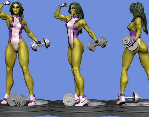 She Hulk Fan Art 3D Print - STL file