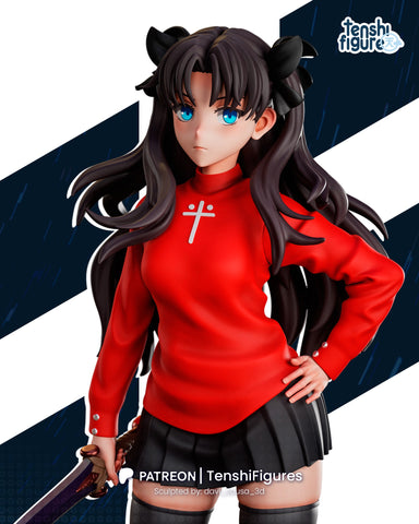 Tesnhi Figures - Fate - Rin Tohsaka 3D Print - STL file