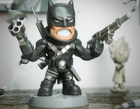 Batman Grim Knight Chibi 3D Print - STL file