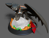 Toothless Fanart 3D Print - STL file