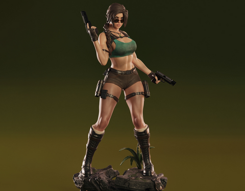 Lara Croft 3D Print - STL file