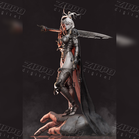 Warrior Lady 3D Print - STL file