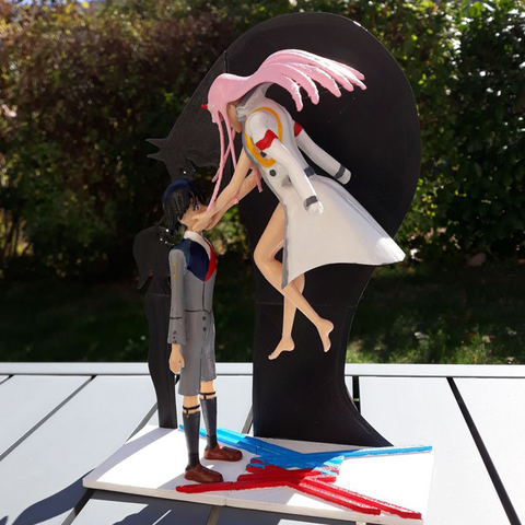 Hiro x Zero Two Darling in the FranXX 3D Print - STL file