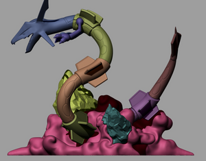 Rayquaza Statue 3D Print - STL file