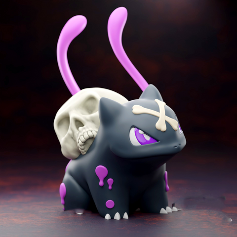 Skullbasaur and Skullivysaur 3D Print - STL file