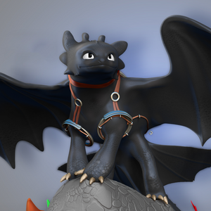 Toothless Fanart 3D Print - STL file – STLMasterpieces