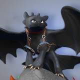 Toothless Fanart 3D Print - STL file