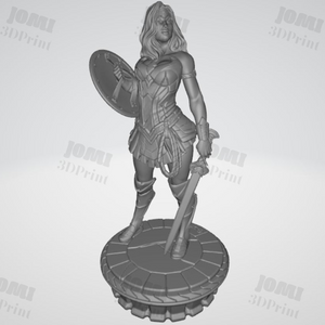 Wonder Woman Statue 3D Prints STL File