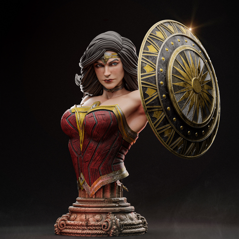 Wonder Woman Bust 3D Print - STL file