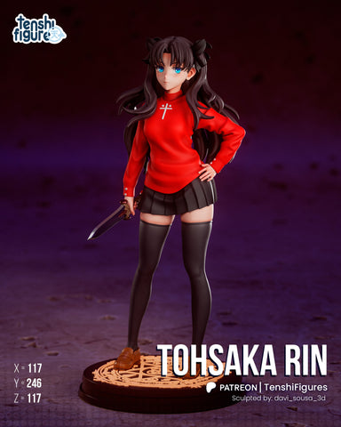 Tesnhi Figures - Fate - Rin Tohsaka 3D Print - STL file