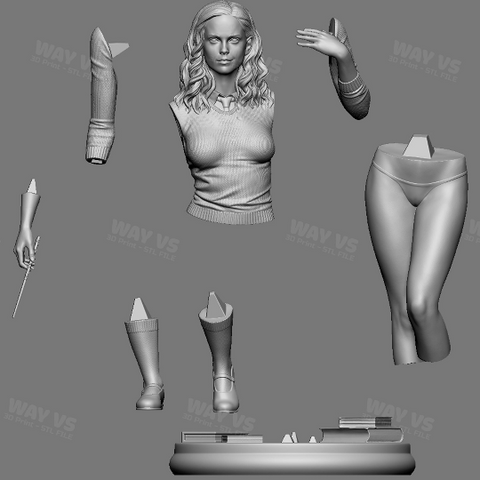Hermione 3D Prints STL File