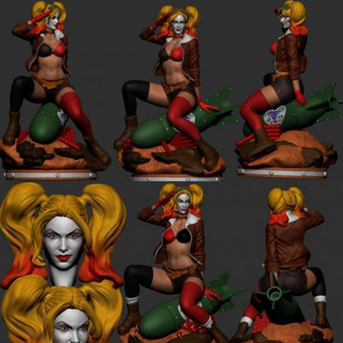 Harley Quinn Bombshell 3D Print - STL file