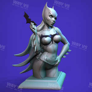 Girl Bust Bat 3D Prints STL File