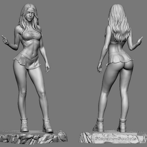 Stepanov Sculpts SuperGirl 3D Print - STL file