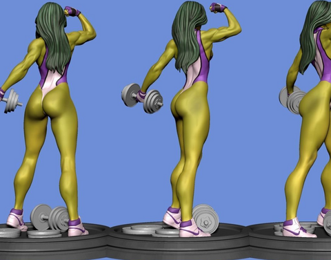 She Hulk Fan Art 3D Print - STL file