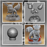 Poke 2022 05 May Eevee Growlithe Ball 3D Prints STL File