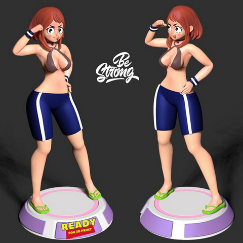 Ochaco Be Strong 3D Print - STL file