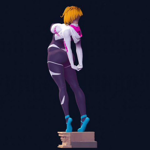 GWEN STACY THICC STRETCHING SPIDERMA 4 VARIATIONS 3D Print - STL file