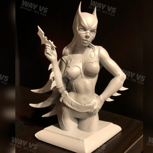 Girl Bust Bat 3D Prints STL File