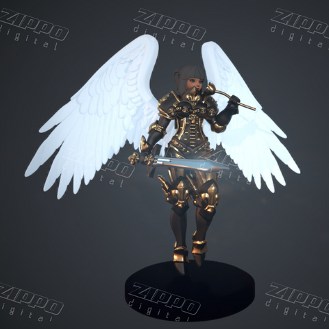 Winged Space Nun Anime Figurine May 2021 3D Print - STL file