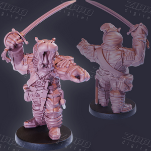 Gear Town Hippo Soldier 3D Print - STL file